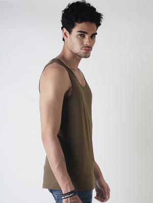 green plain vest - 16142331 - Standard Image - 2
