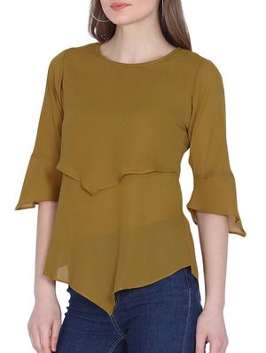 asymmetric hem layered top - 16142762 - Standard Image - 2