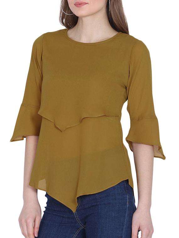 asymmetric hem layered top - 16142762 - Zoom Image - 2