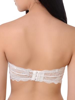 lightly padded laced tube bra - 16157443 - Standard Image - 2