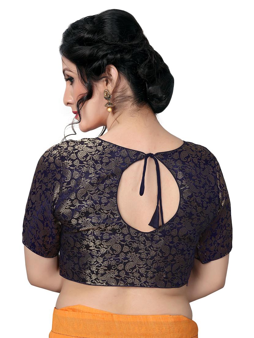 black silk brocade blouse - 16157599 - Zoom Image - 2