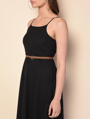 cami neck belted flared dress - 16157851 - Standard Image - 5