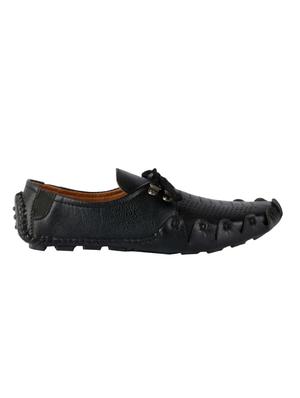 black leatherette lace up shoes - 16158026 - Standard Image - 2