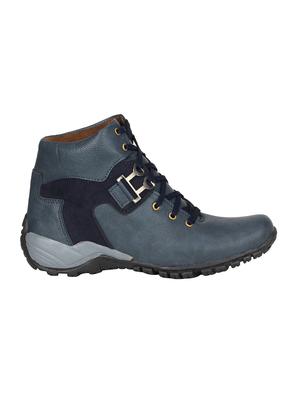 blue leatherette low ankle boots - 16158089 - Standard Image - 2