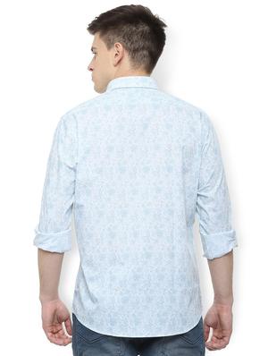 blue floral printed casual shirt - 16158126 - Standard Image - 2