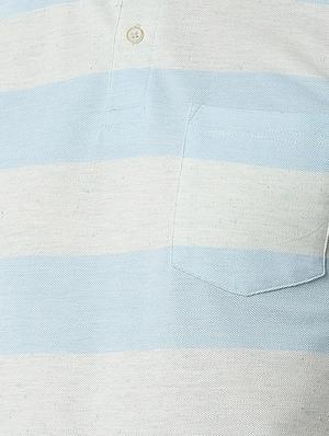 blue striped polo t-shirt - 16158144 - Standard Image - 5