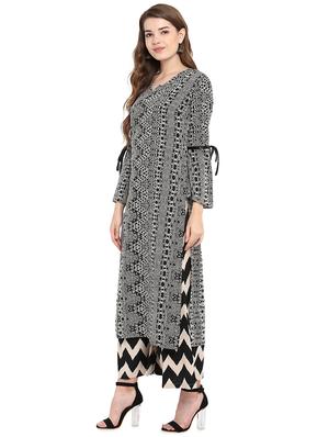 Printed kurta palazzo set - 16159096 - Standard Image - 2