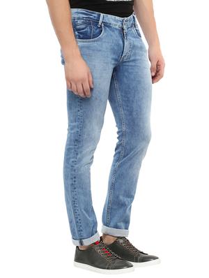 blue light washed jeans - 16165054 - Standard Image - 2
