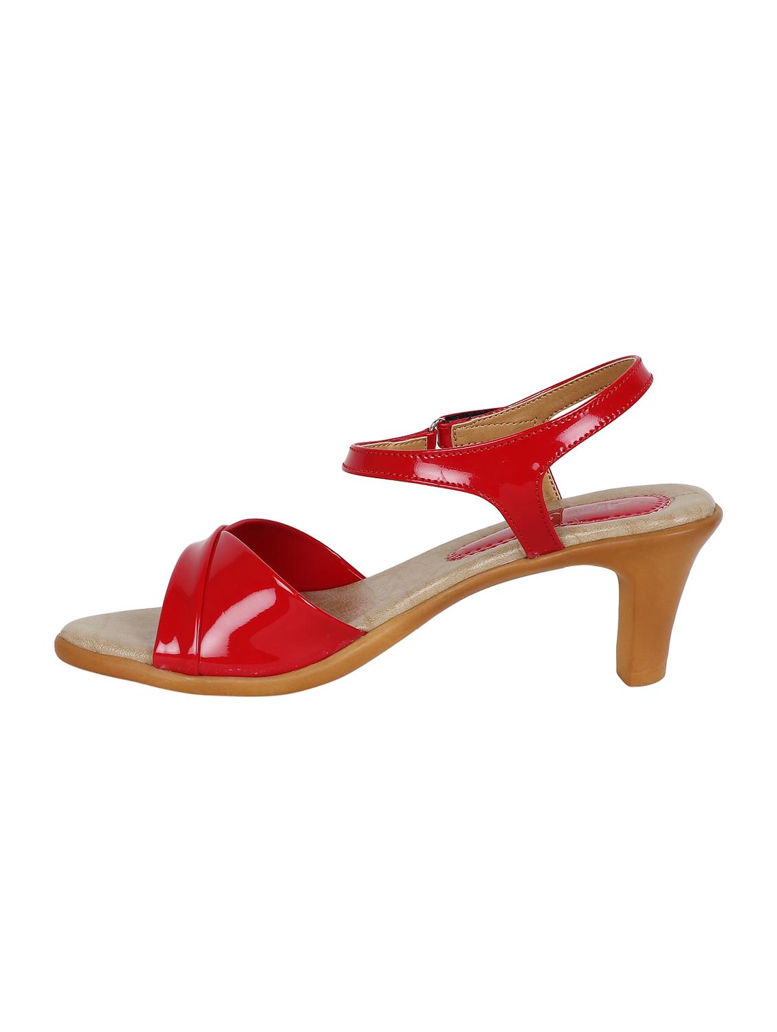 red ankle strap sandals - 16165248 - Zoom Image - 2