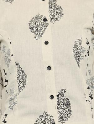 buttoned kurta with palazzo set - 16165427 - Standard Image - 5