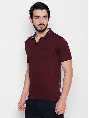 maroon solid tshirt - 16166219 - Standard Image - 2