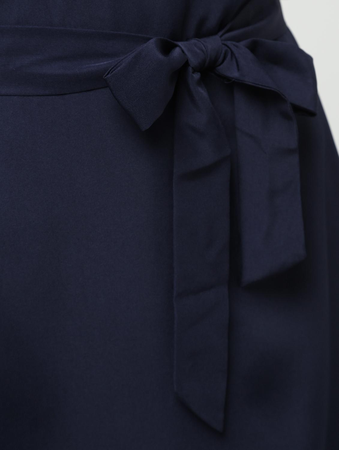 ruffled off shoulder tie knot dress - 16167809 - Zoom Image - 5