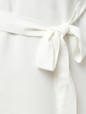 tie knot a-line dress - 16167811 - Standard Image - 5