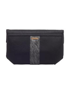 black leatherette (pu) regular clutch - 16168352 - Standard Image - 2
