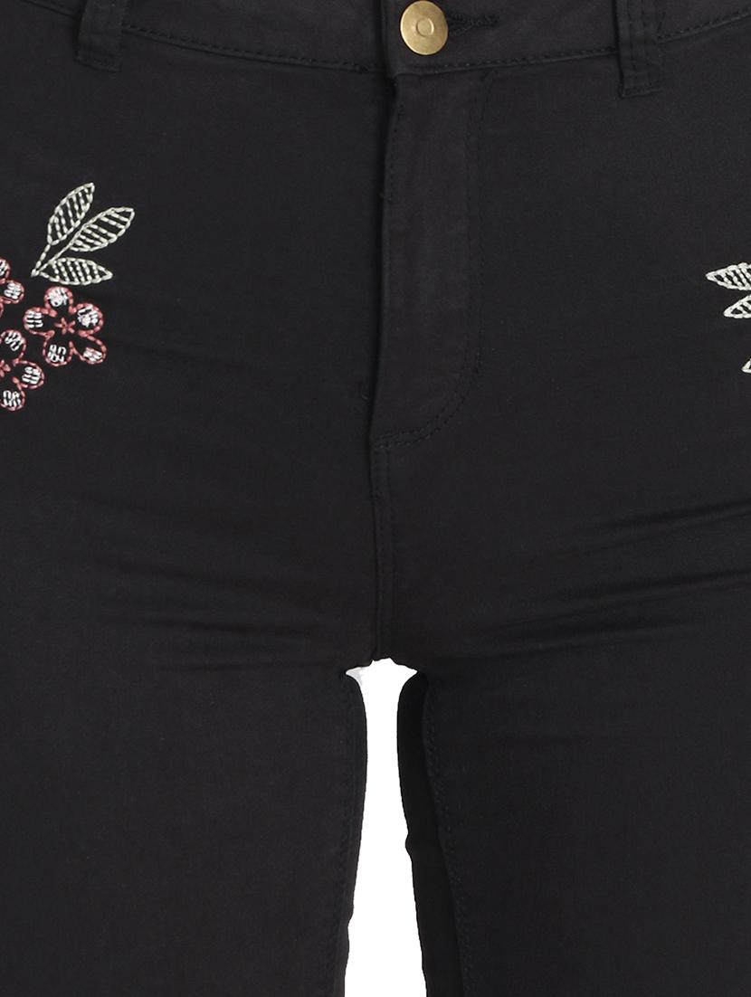high rise embroidered jeans - 16168791 - Zoom Image - 5