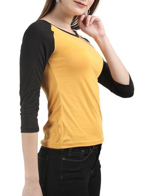 raglan sleeved color block tee - 16168855 - Standard Image - 2