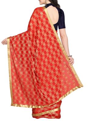 Conversational banarasi saree with blouse - 16169335 - Standard Image - 2