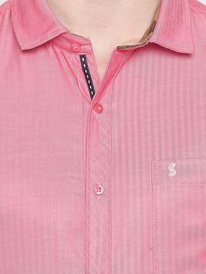 pink striped formal shirt - 16169406 - Standard Image - 5