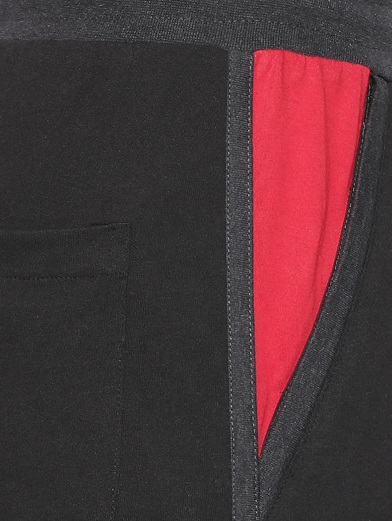 black cotton full length track pant - 16169469 - Zoom Image - 5