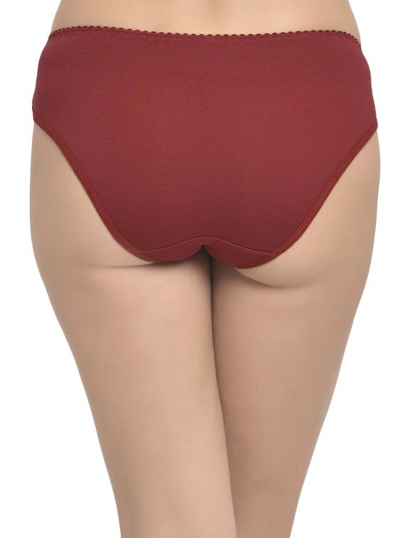 lace panel solid hipster panty - 16169957 - Zoom Image - 2
