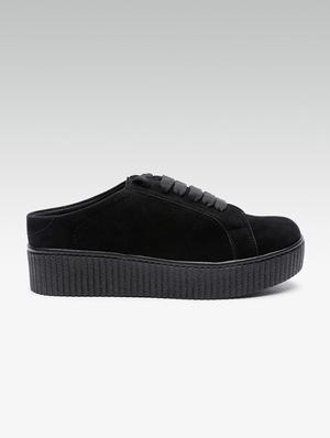 black lace-up sneakers - 16170244 - Standard Image - 2