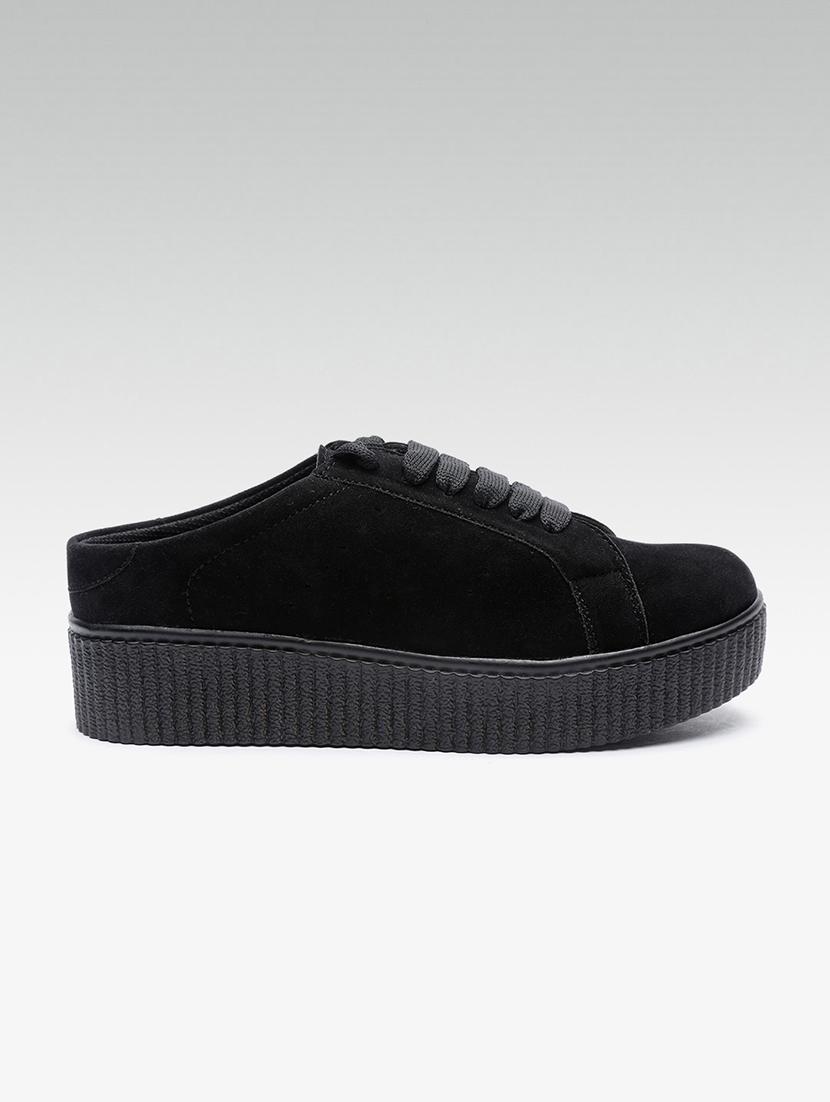 black lace-up sneakers - 16170244 - Zoom Image - 2