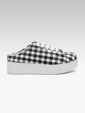 black slip on casual shoes - 16170252 - Standard Image - 2