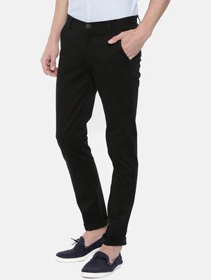 black solid chinos - 16170614 - Standard Image - 2