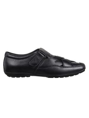 black leather back strap sandals - 16170739 - Standard Image - 2