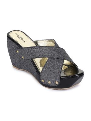 black platforms wedges - 16171060 - Standard Image - 2