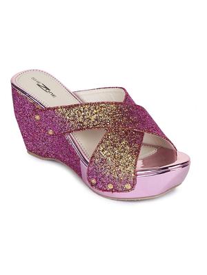 metallic platforms wedges - 16171078 - Standard Image - 2