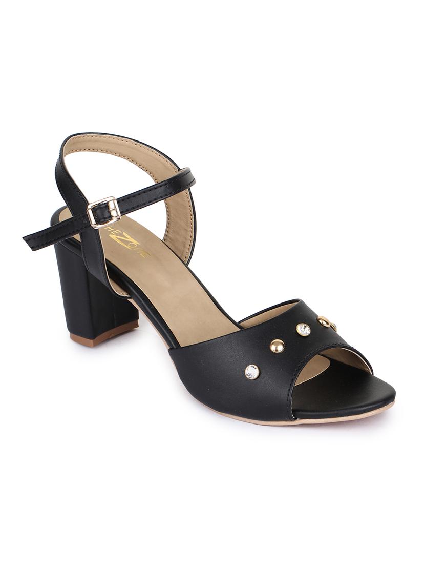 black ankle strap sandals - 16171104 - Zoom Image - 2