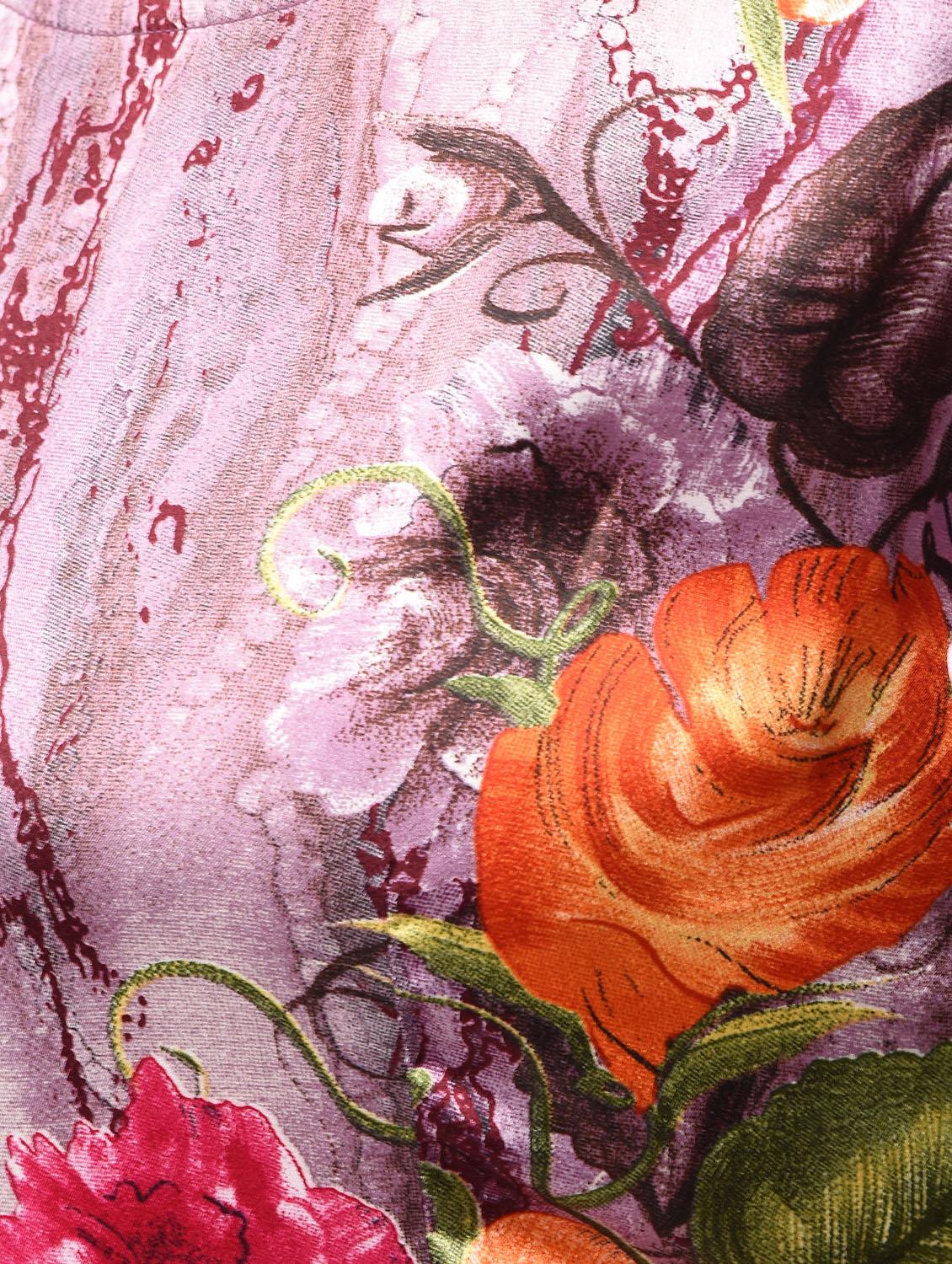 digital floral printed flared kurta - 16172933 - Zoom Image - 5