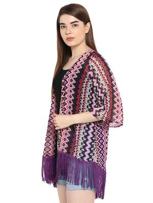 fringed lace boho shrug - 16173366 - Standard Image - 2