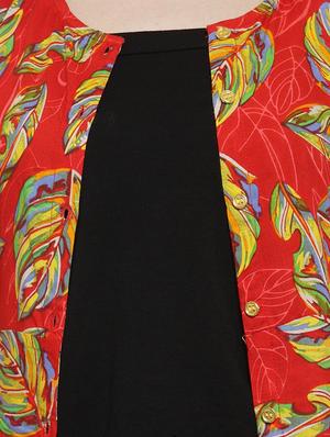 red viscose shrug - 16173383 - Standard Image - 5