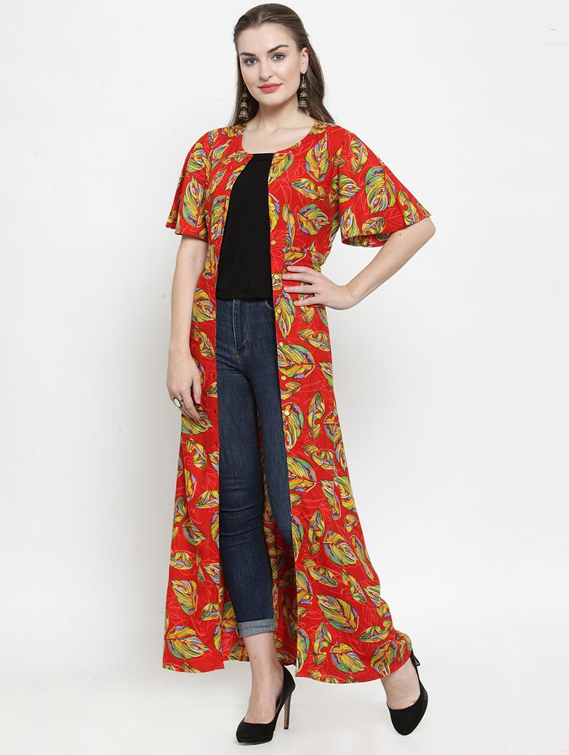red viscose shrug - 16173383 - Zoom Image - 2