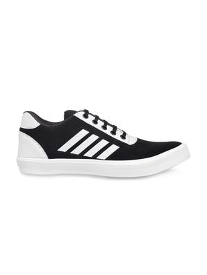 black fabric lace up sneakers - 16174303 - Standard Image - 2