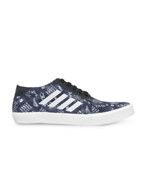 blue leatherette lace up sneakers - 16174304 - Standard Image - 2