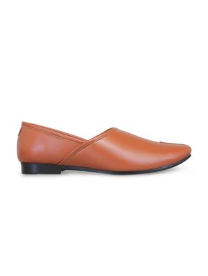 tan leatherette slip on jutis - 16174308 - Standard Image - 2