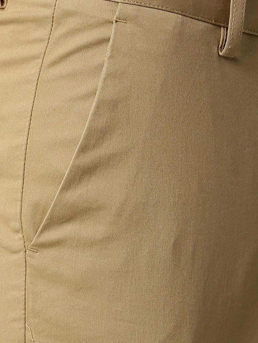 beige solid chinos - 16174366 - Zoom Image - 5