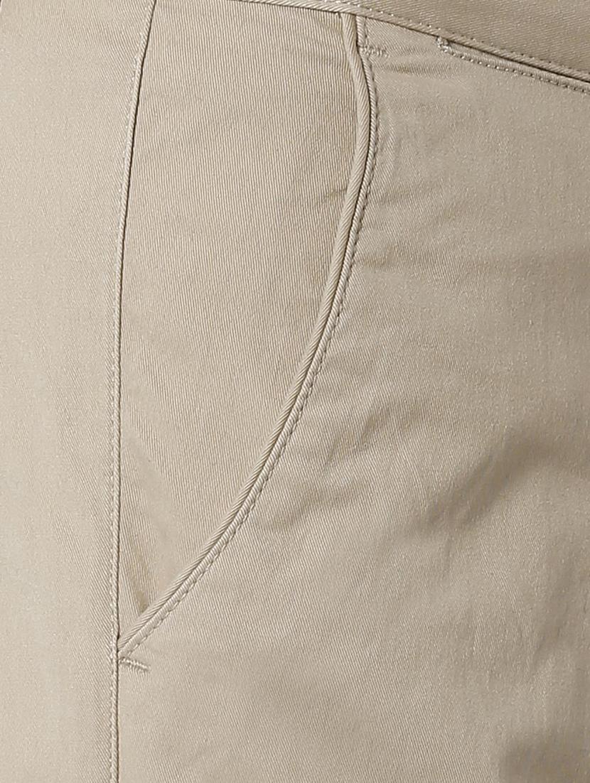 beige solid chinos - 16174436 - Zoom Image - 5
