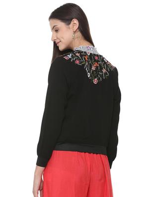 embroidered zip up jacket - 16178260 - Standard Image - 2