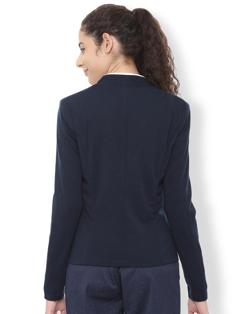 v-neck solid casual blazer - 16178264 - Zoom Image - 2