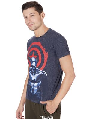 navy blue polyester character print t-shirt - 16179654 - Standard Image - 2