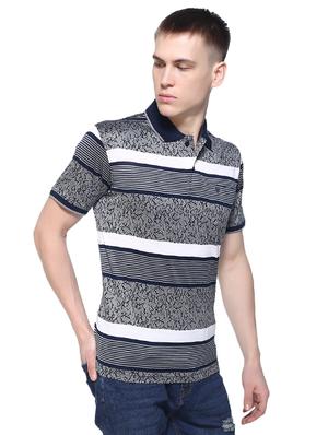 blue striped polo t-shirt - 16180464 - Standard Image - 2