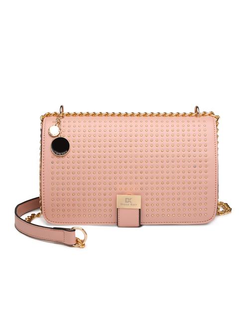 pink leatherette (pu) regular sling bag - 16183822 - Standard Image - 1