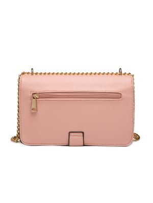 pink leatherette (pu) regular sling bag - 16183822 - Standard Image - 2