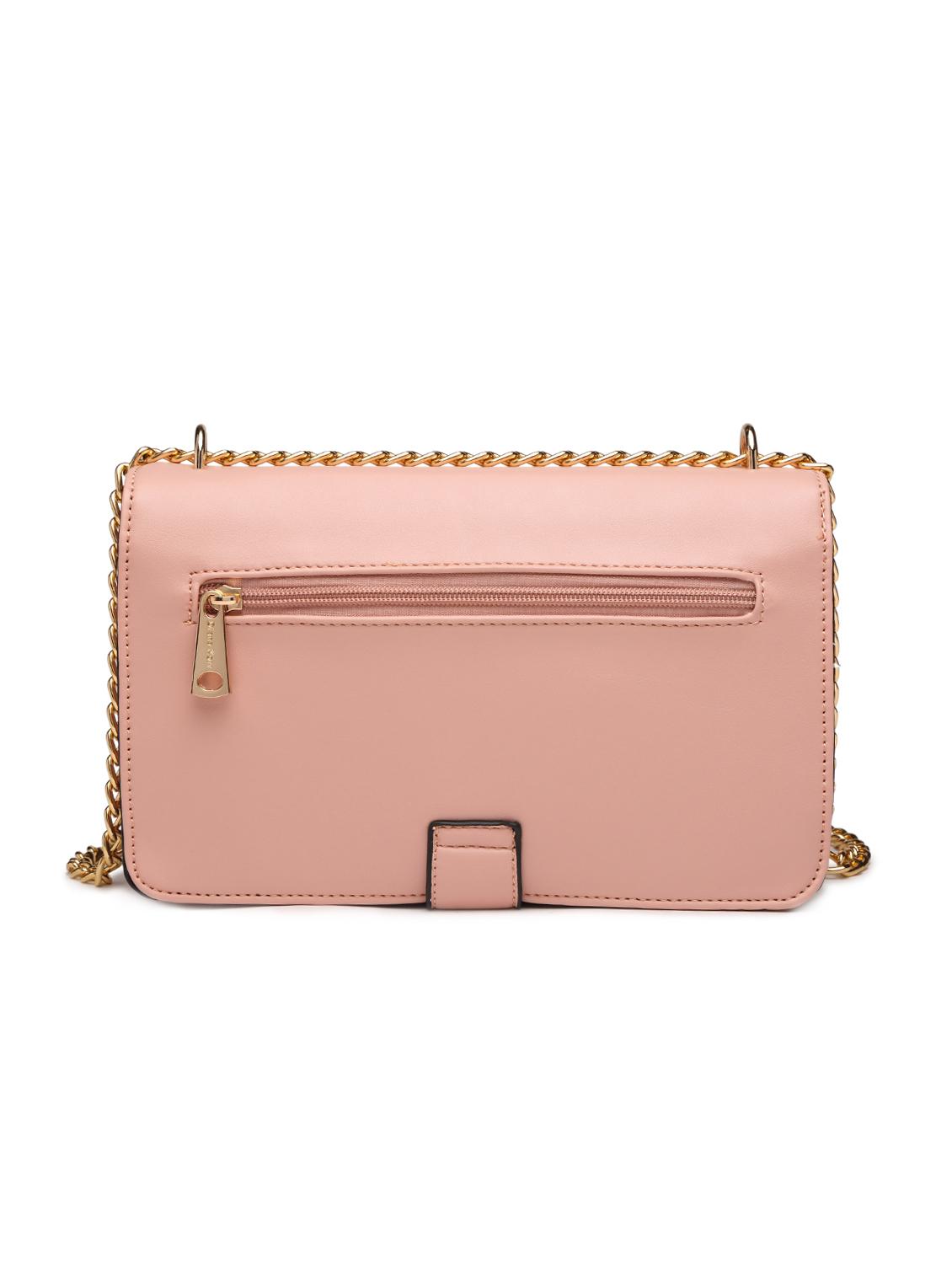 pink leatherette (pu) regular sling bag - 16183822 - Zoom Image - 2