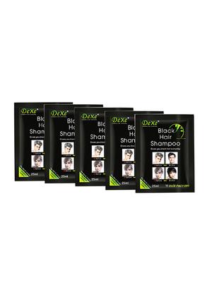 dexe instant 5 minute black hair color ammonia free shampoo (125 ml) pack of 5 - 16184010 - Standard Image - 2