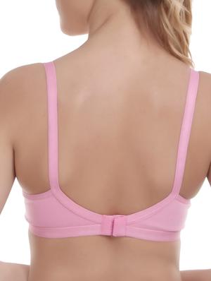 floral patch solid bra - 16184408 - Standard Image - 2